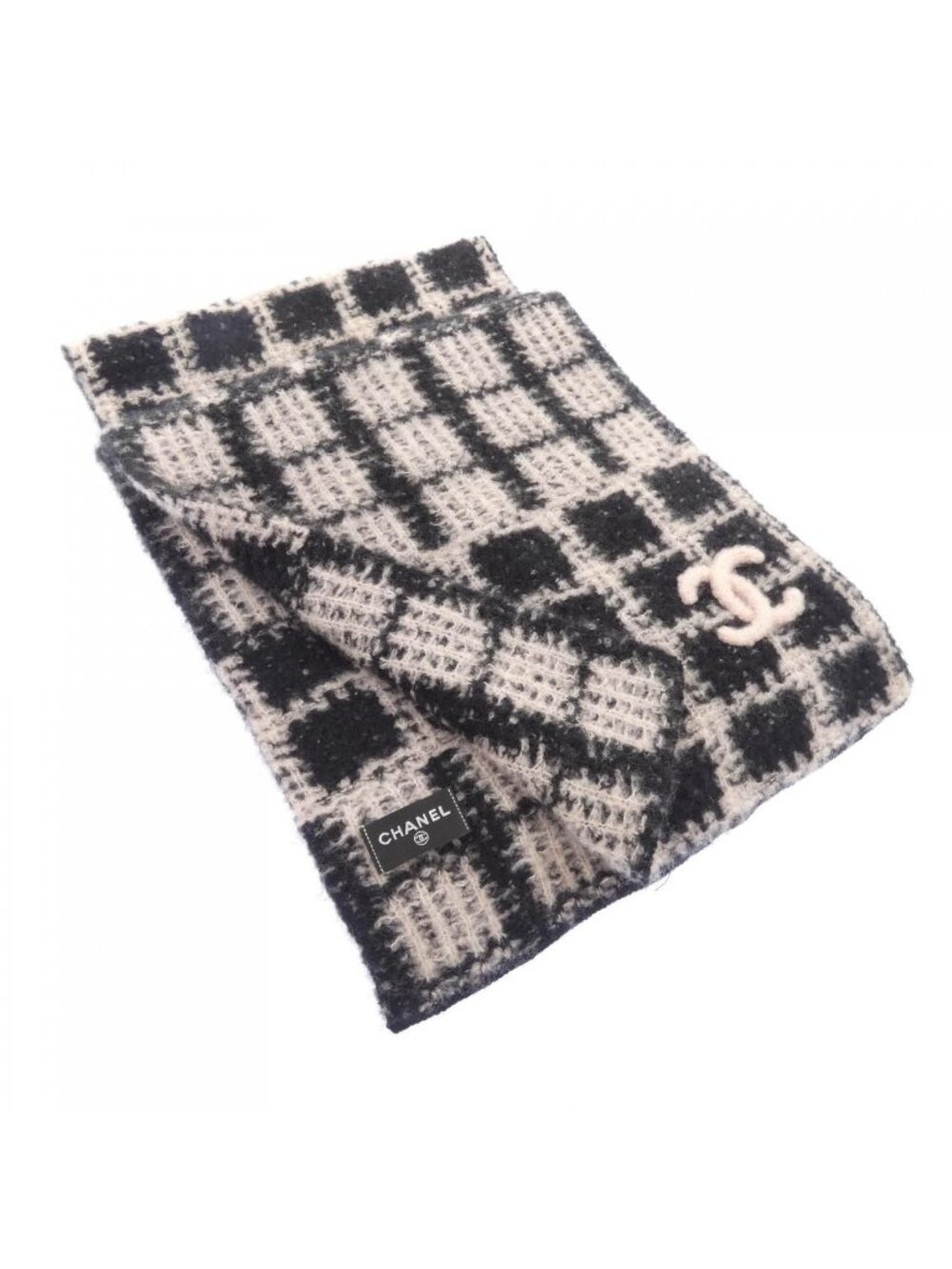 Chanel Stole Scarf Black